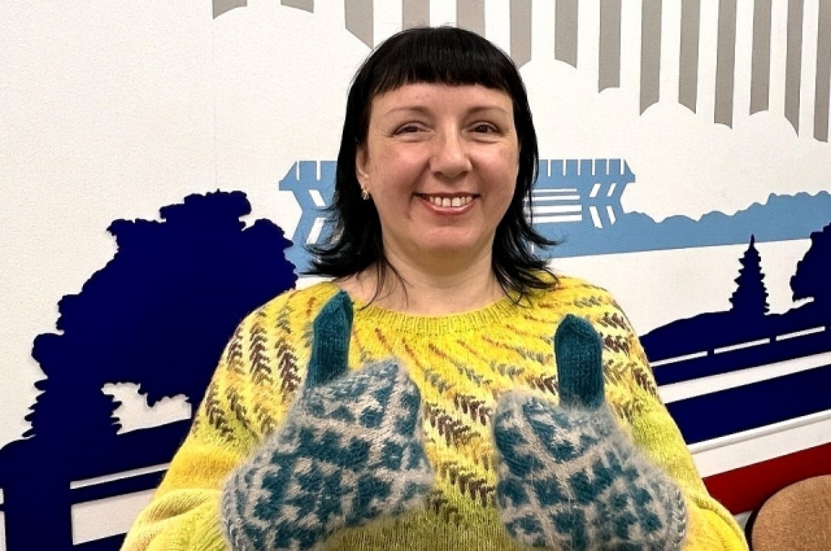    Такие варежки мастерица носила бы и сама. Ирина Каплина в гостях «АиФ на Дону».