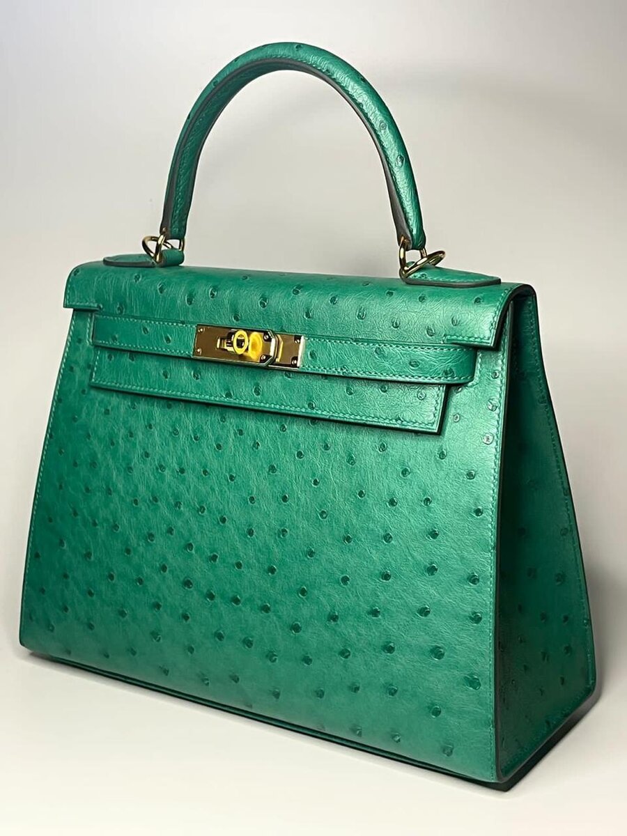 Kelly 28 Vert Vertigo Ostrich GHW 