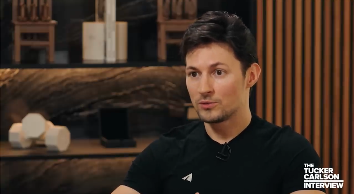 Павел Дуров. Кадр из интервью. 