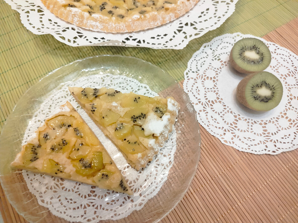 Пирог с киви