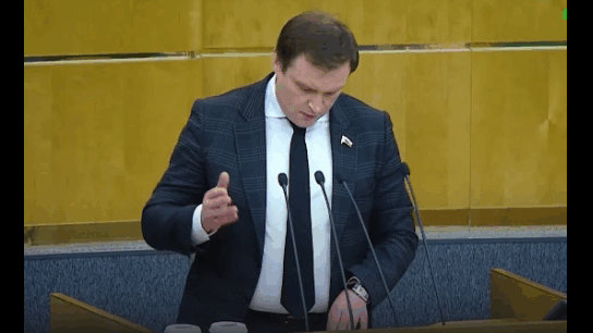 Депутат Госдумы Сергей Пахомов. Гиф автора