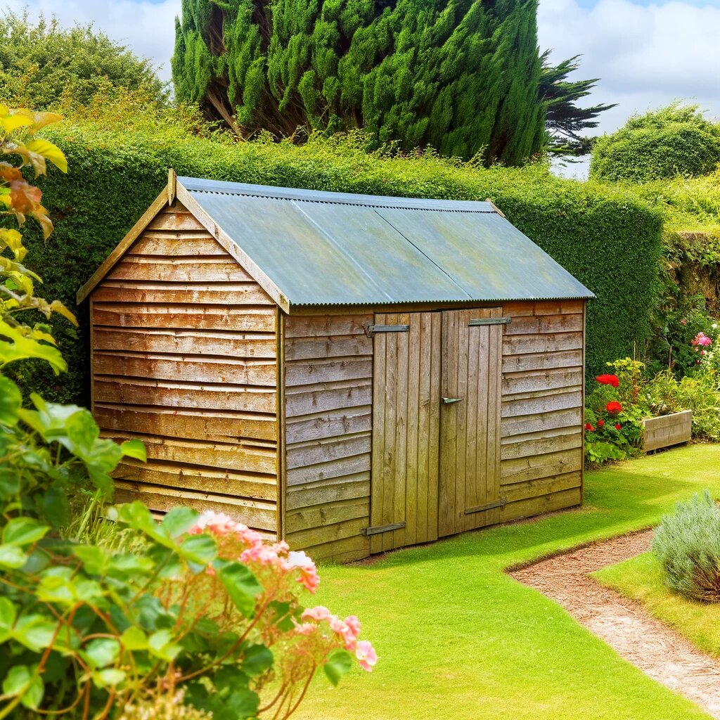 Деревянный хозблок 