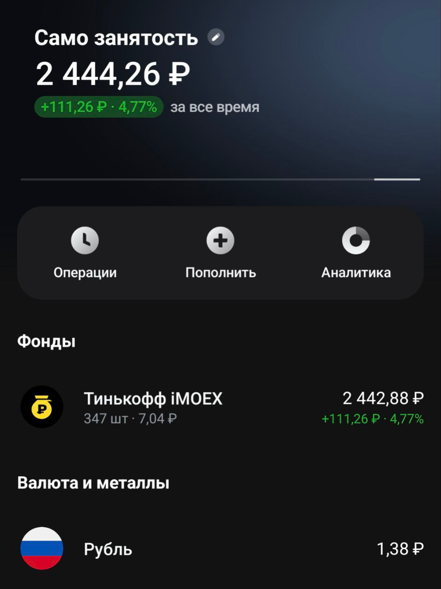 мой портфель самозанятого