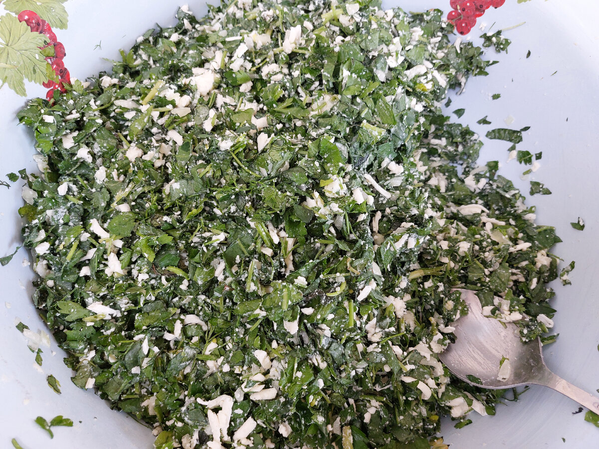 Готовая начинка для кутаба. 
