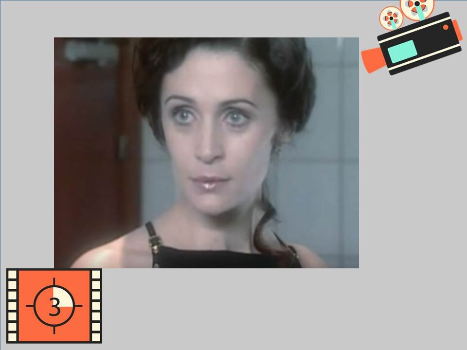 В   «Клеопатре»  Фандера  создала   неоднозначный, даже загадочный  образ. Коллаж авторский. Скриншоты автора. Кадр из фильма «Черная комната».