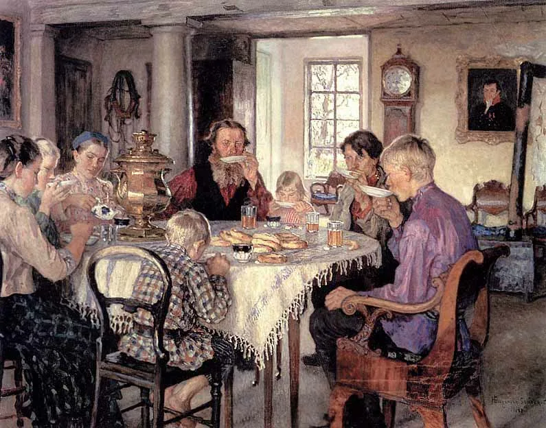 Николай Петрович Богданов Бельский "Чаепитие"