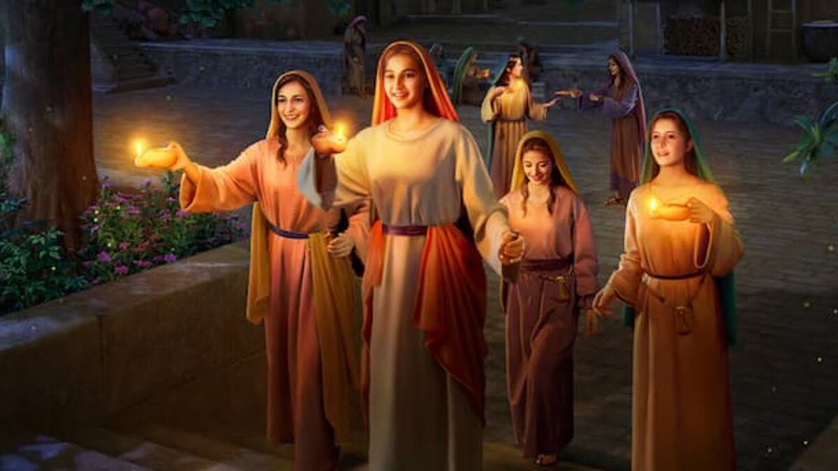 Пять мудрых и пять неразумных дев.