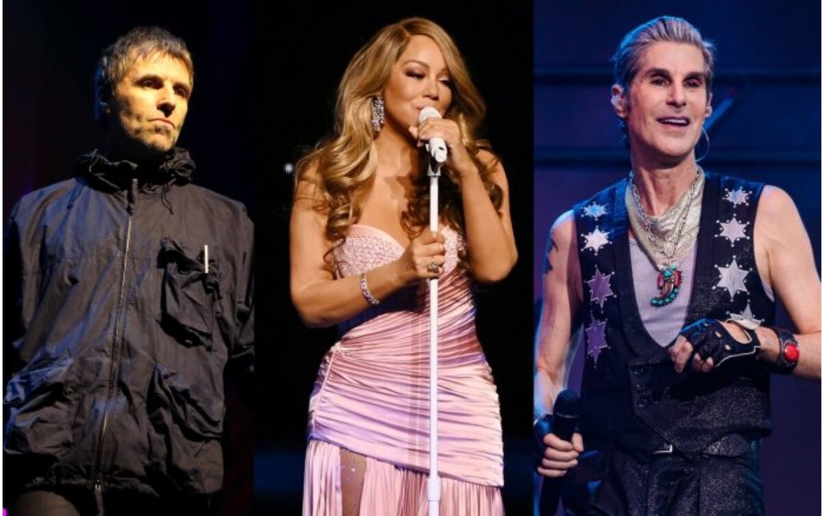 Лиам Галлахер (Oasis), Мэрайя Кэри и Перри Фаррелл (Jane's Addiction)