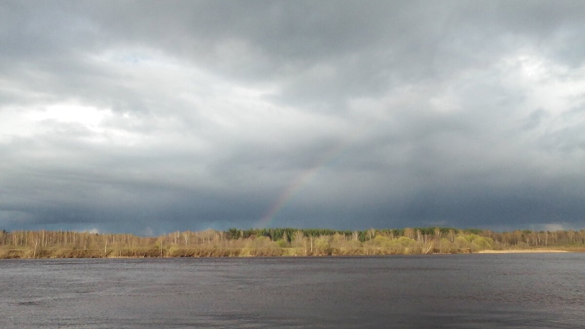 Радуга над Волгой. Первая в этом году