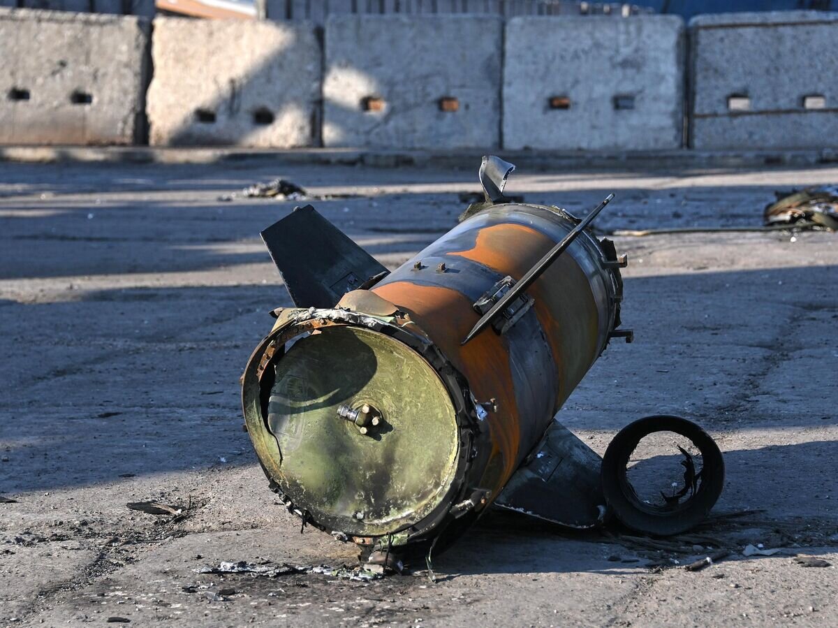    Обломки сбитой украинской ракеты "Точка-У" © РИА Новости