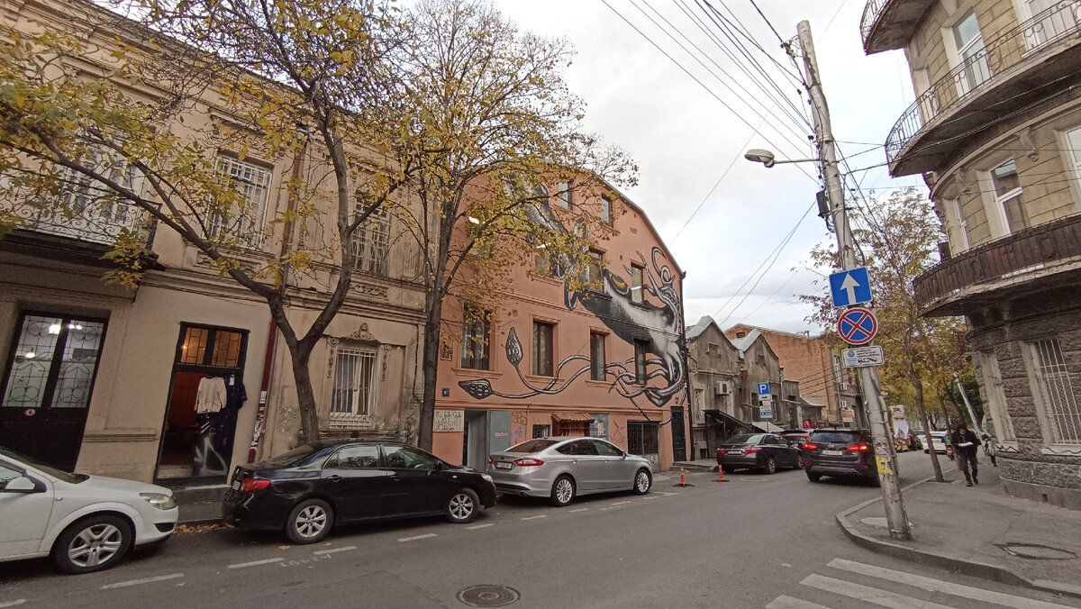 Улица Михаила Цинамдзгвришвили в Тбилиси 