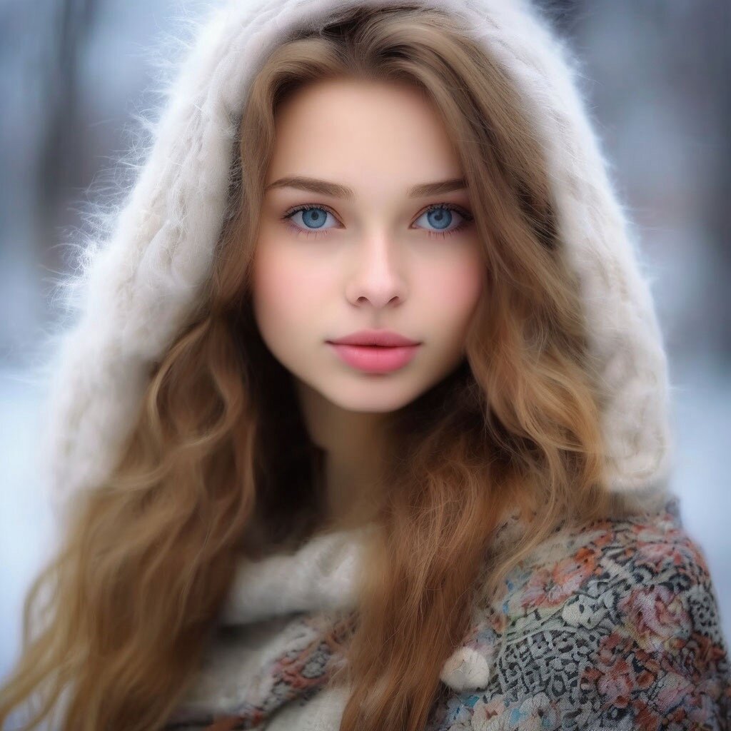 Русская девушка глазами нейросети.