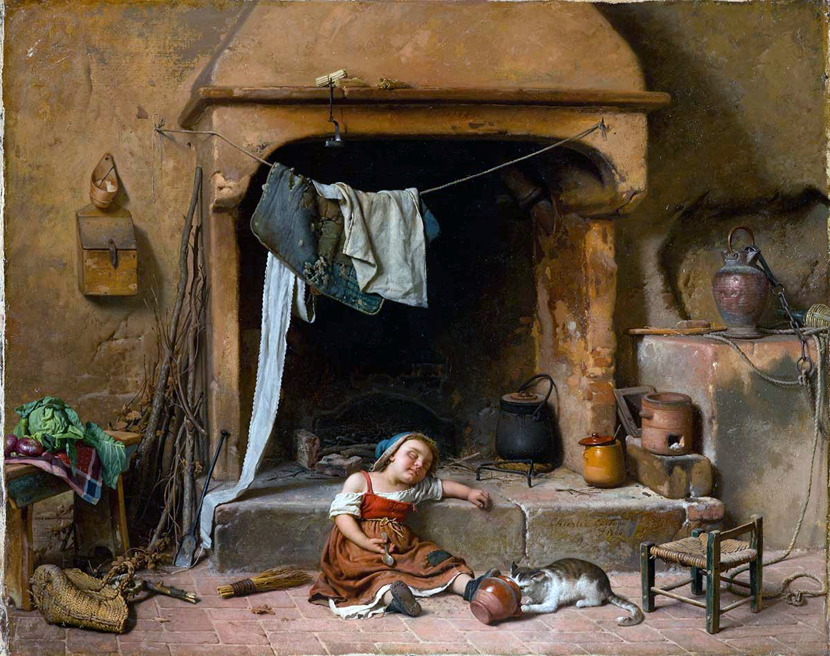 Подходящий момент, 1866. Художественная галерея Отточенто, Рим