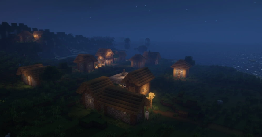 Complementary Shaders / Шейдеры для майнкрафт / Ночь