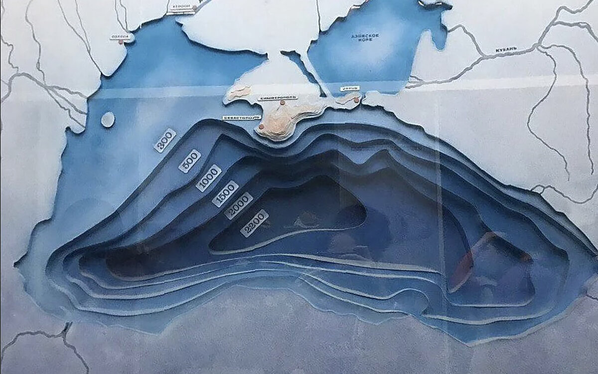 Рельеф черного моря без воды фото