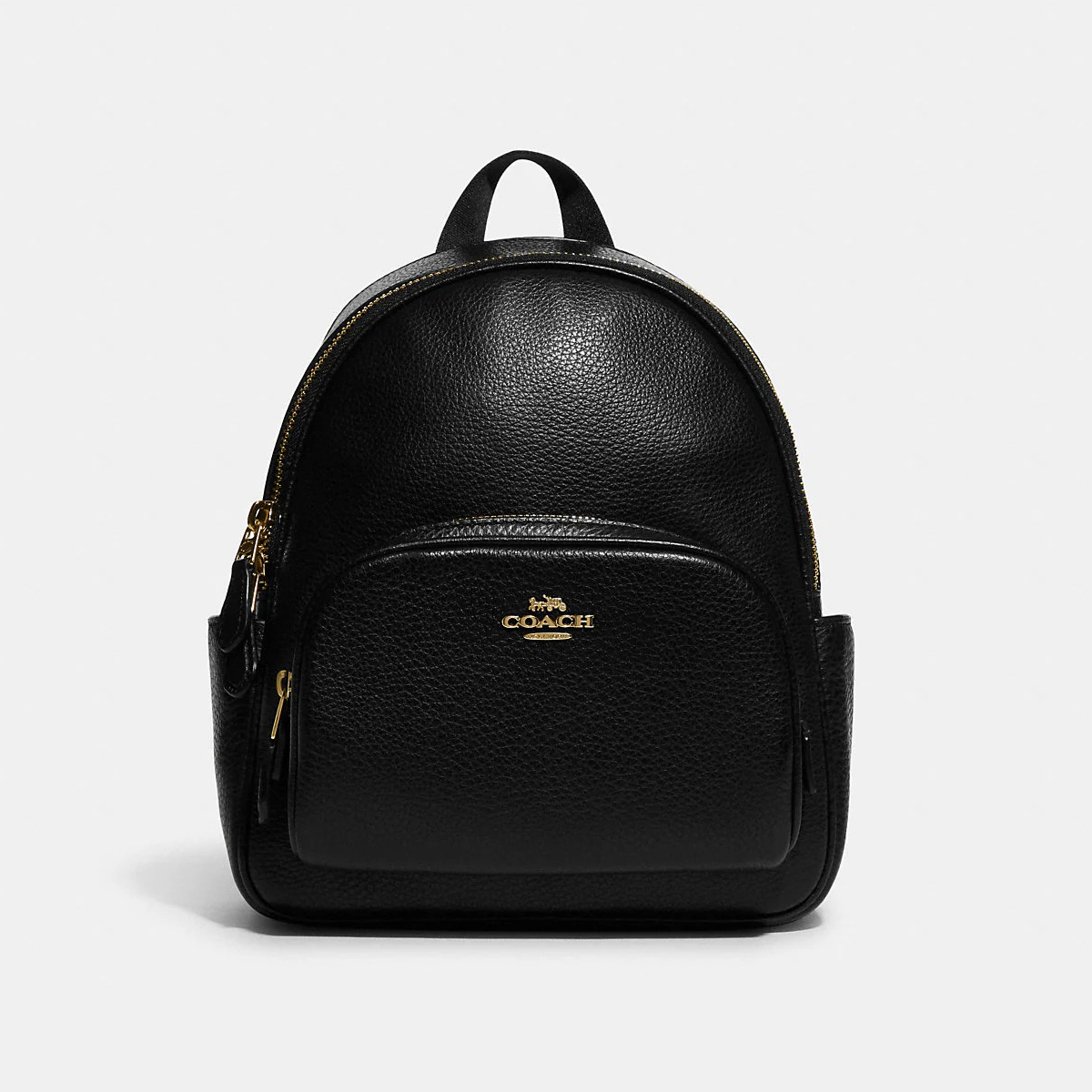 Рюкзак Coach Mini Court Backpack - Gold/Black  на сайте coach-disconts.ru