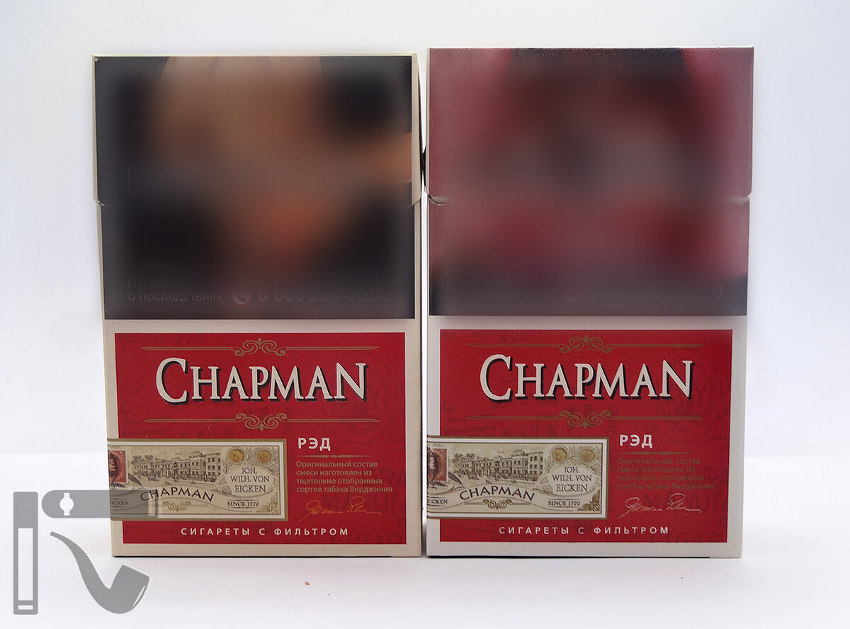 Сигареты Capman Red, оригинал и дубль. Фото: © канал "Уголок Курильщика"