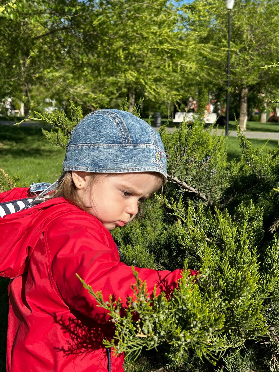 Делала вид, что фоткаю Сашу в кустах))