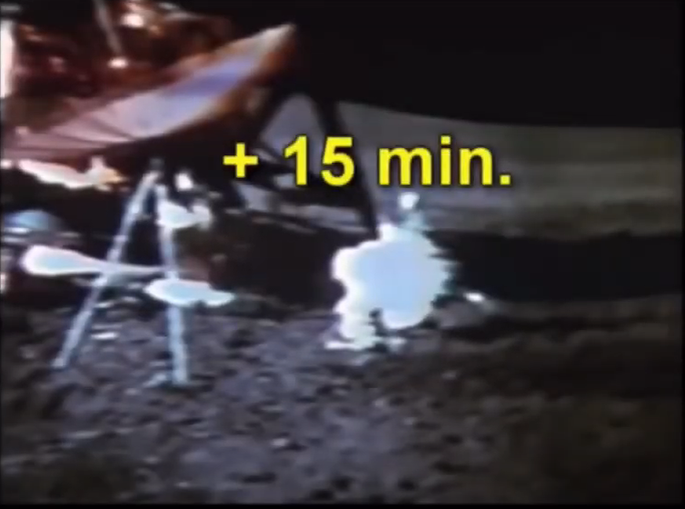 Видео "Аполлона 14": движение флага на лунной поверхности | Песчаный ...