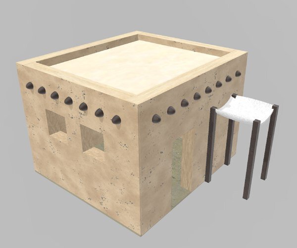 Жилая постройка в Месопотамии. 