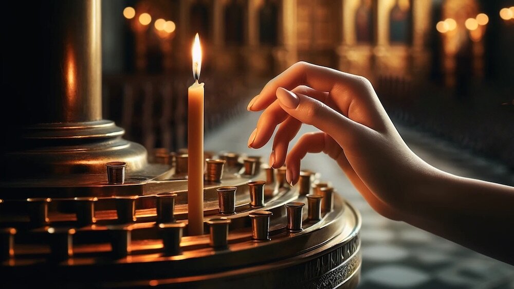 Свеча в храме