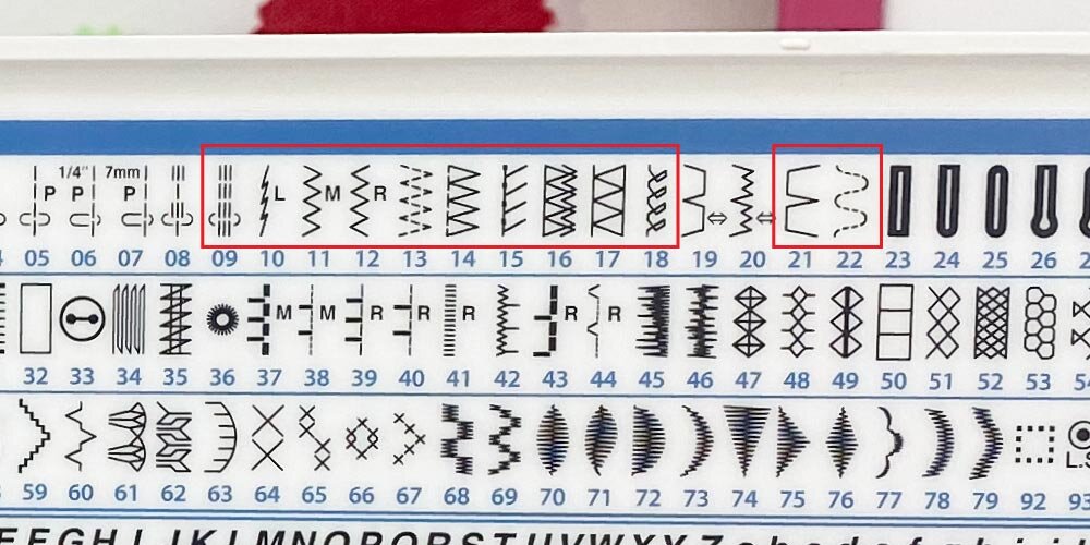 stitches on the Janome Skyline S5 machine