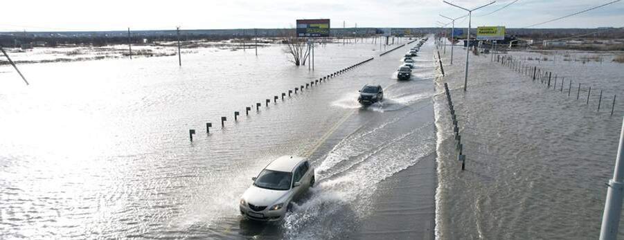 Паводок на трассе