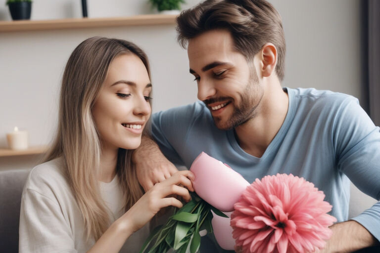 изображение сгенерировано ИИ Как реагируют мужчины, когда им нравится женщина