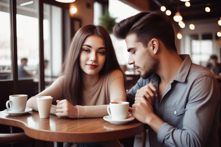 изображение сгенерировано ИИ Как реагируют мужчины, когда им нравится женщина 