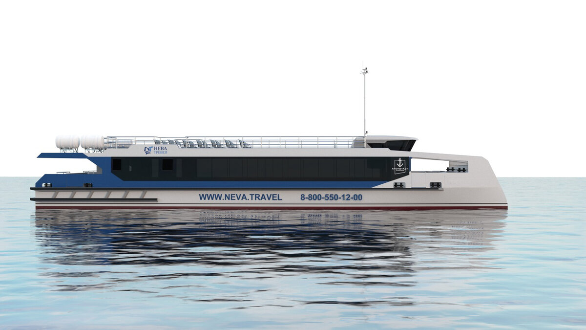 Корабелы ОСК готовятся к спуску на воду третьего катамарана проекта "Котлин"