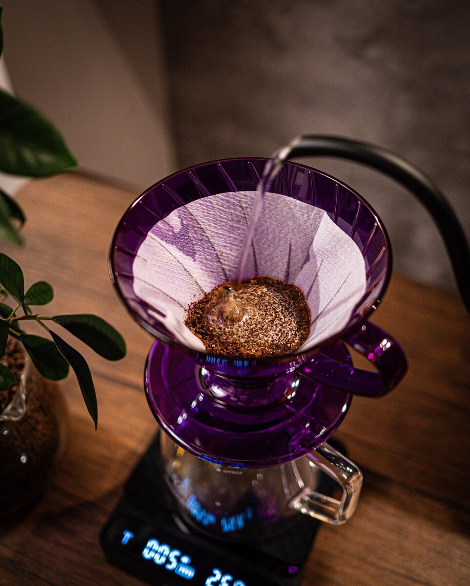 Как выглядит заваривание (Фото bullgoricoffee).