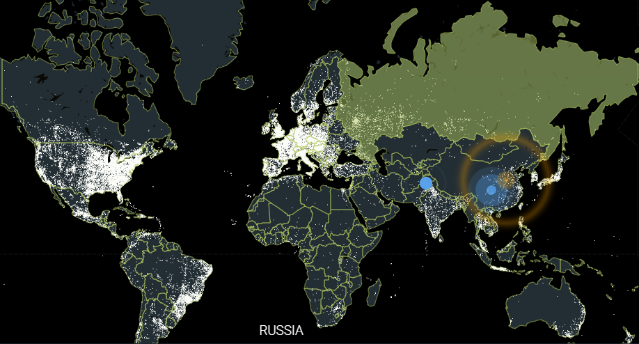 Карта разведки угроз DDoS