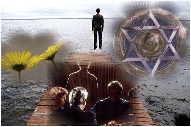 Сгенерировано ИИ- Полёт Души на Небеса.