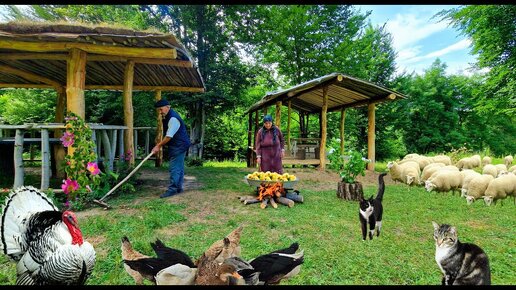 Бабушка Приготовила Пирог и Повидло из Айвы. Плов с Курицей и Сухофруктами.