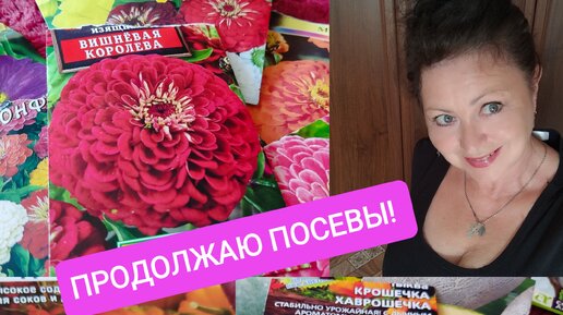 СЕЮ 🎃ТЫКВЫ, 🍉АРБУЗЫ,🍈 ДЫНИ! Посев 🌸Прекрасной Циннии! Уже появились Всходы!