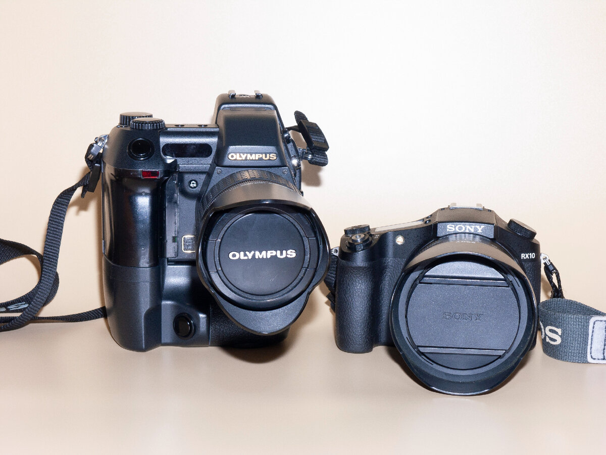 Мои фотокамеры: Olympus E-20 и Sony RX10