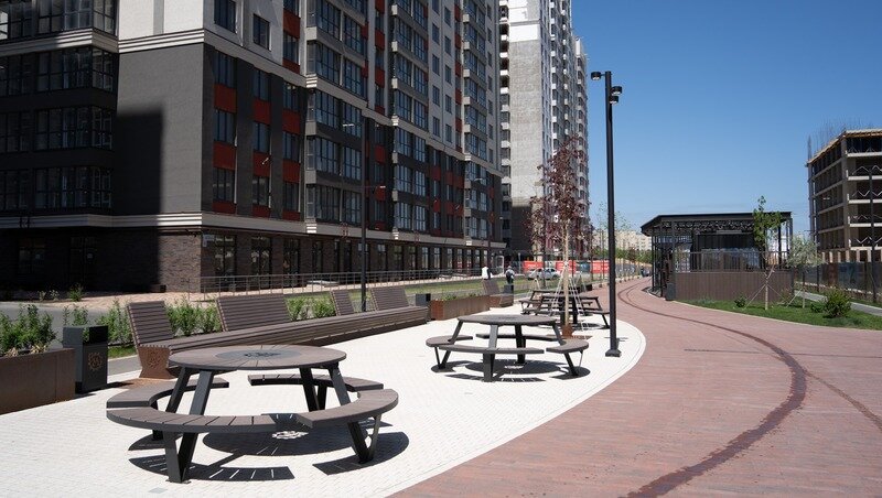    На территории микрорайона созданы зоны отдыха, спортивные и детские площадки Фото: управление пресс-службы и информполитики губернатора и правительства Ставропольского края