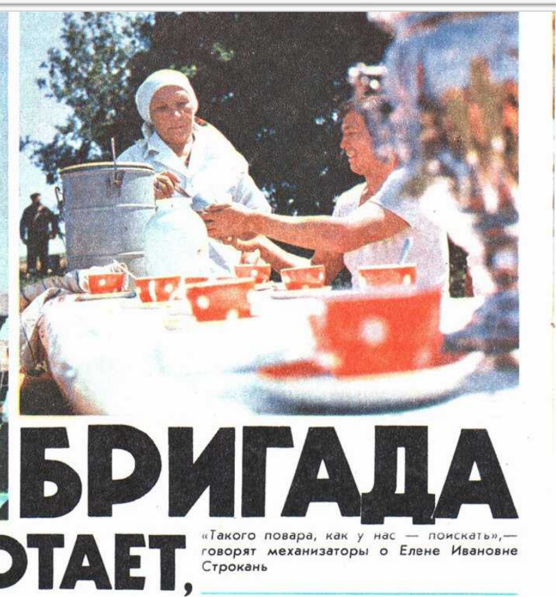 Фрагмент страницы журнала "Сельская новь" 6/1987