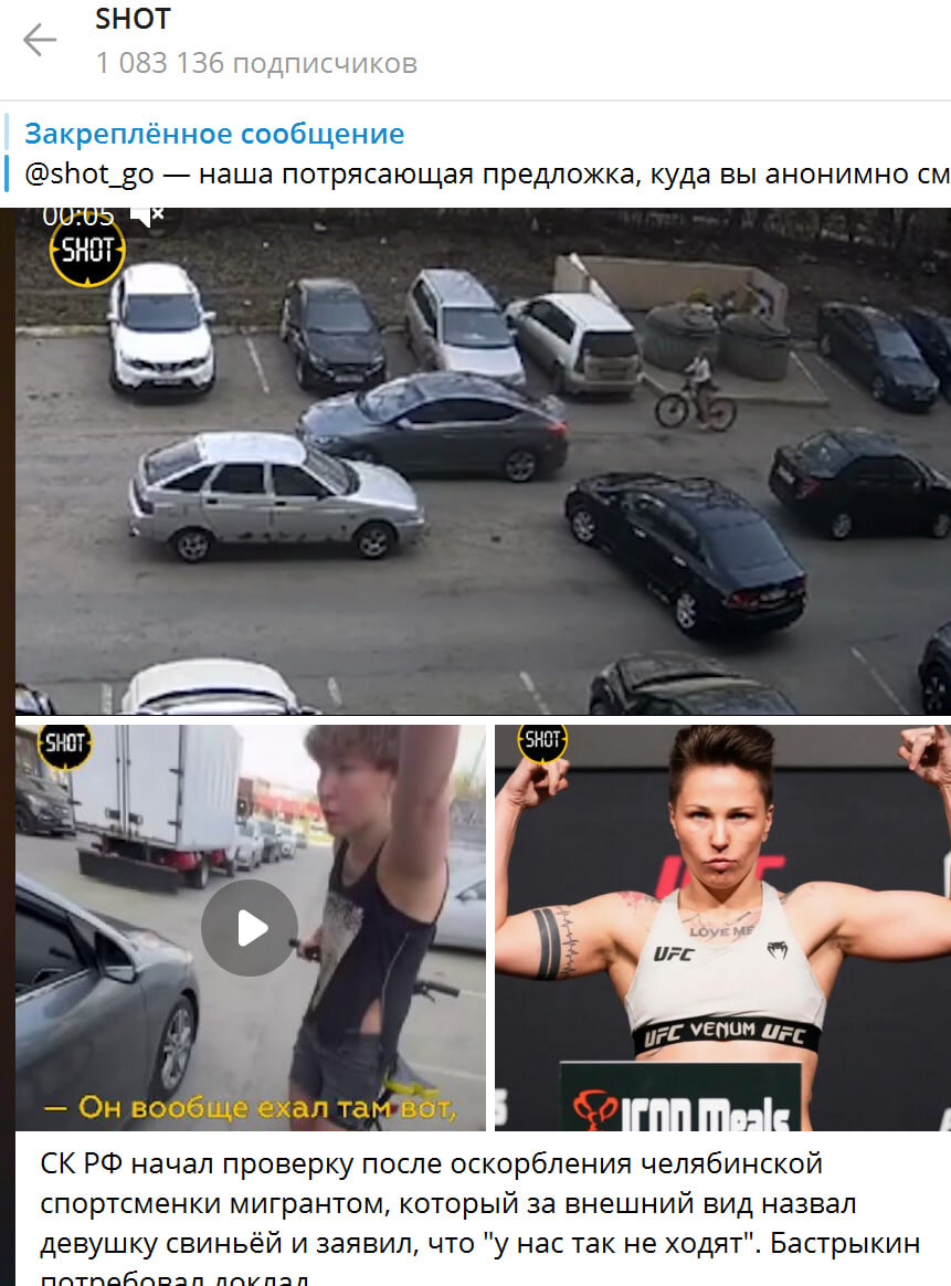    Скриншот: Shot/Telegram