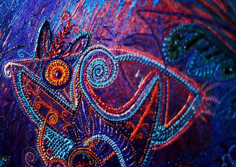 Фрагмент работы, которую я назвала Жучка.