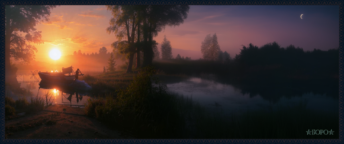 Смена дня и ночи всегда очень необычна и довольно-таки живописна.