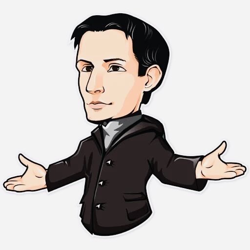 Стикер с Дуровым из Telegram