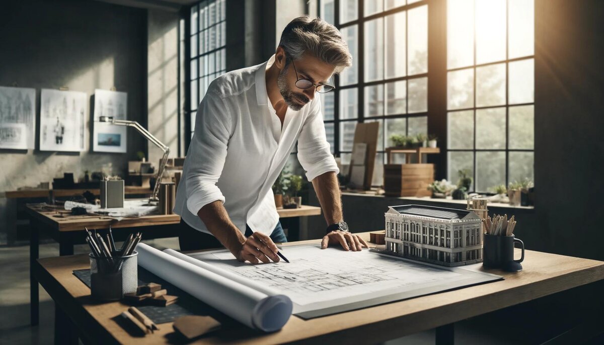 Архитектор за работой