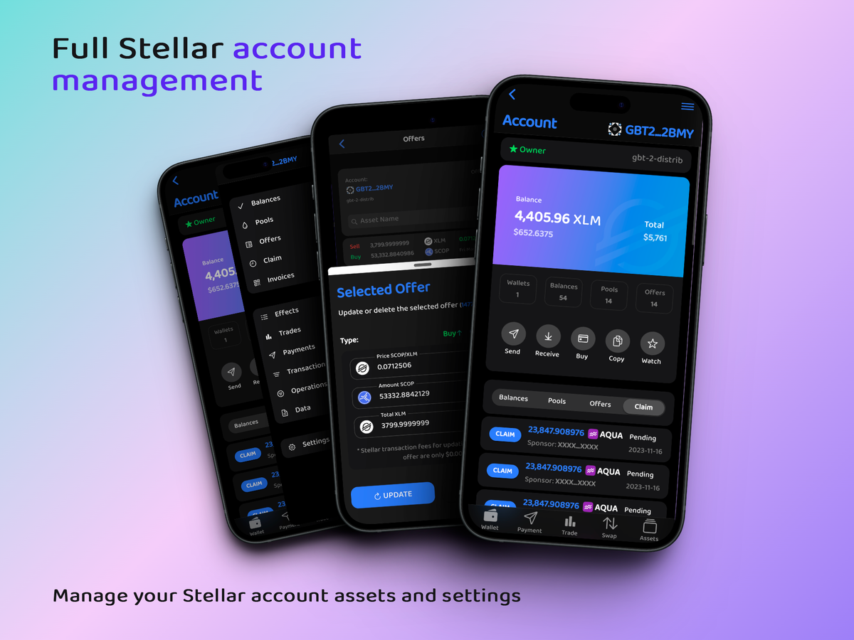 Почувствуйте мощь Stellar и глубоко продуманный пользовательский интерфейс  нового мобильного кошелька Scopuly. | Scopuly DeFi | Дзен