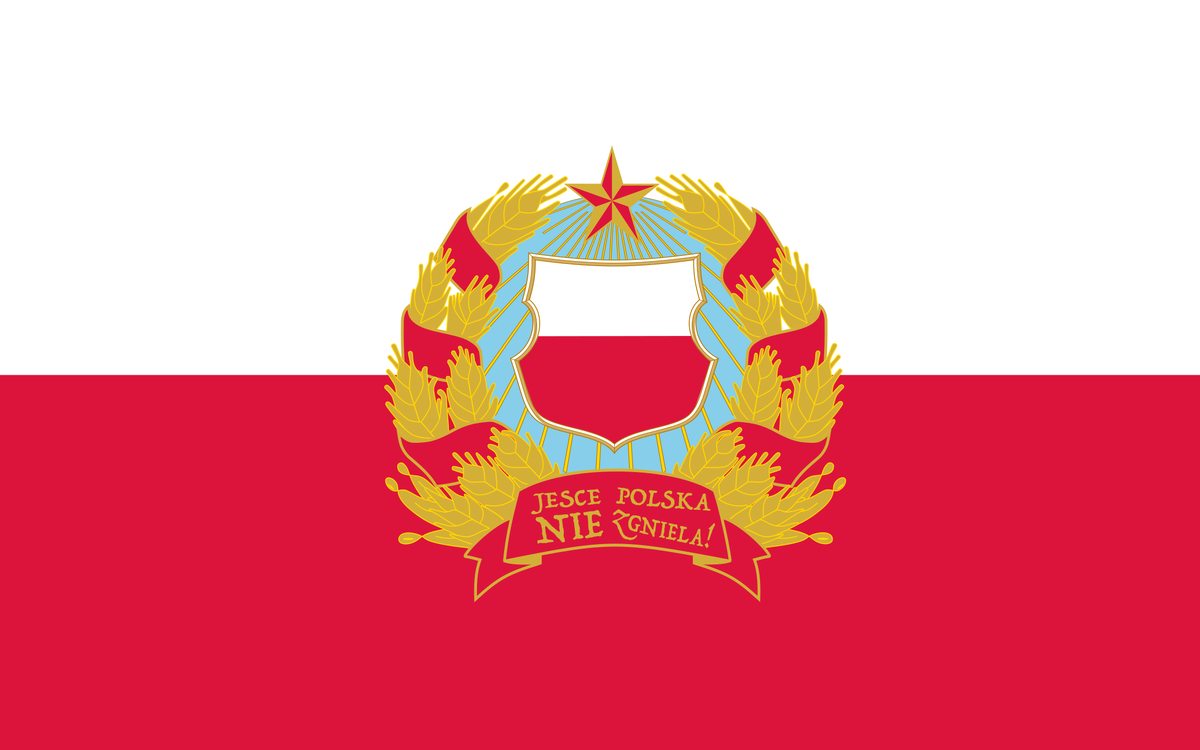 Флаг Польской Народной Республики 