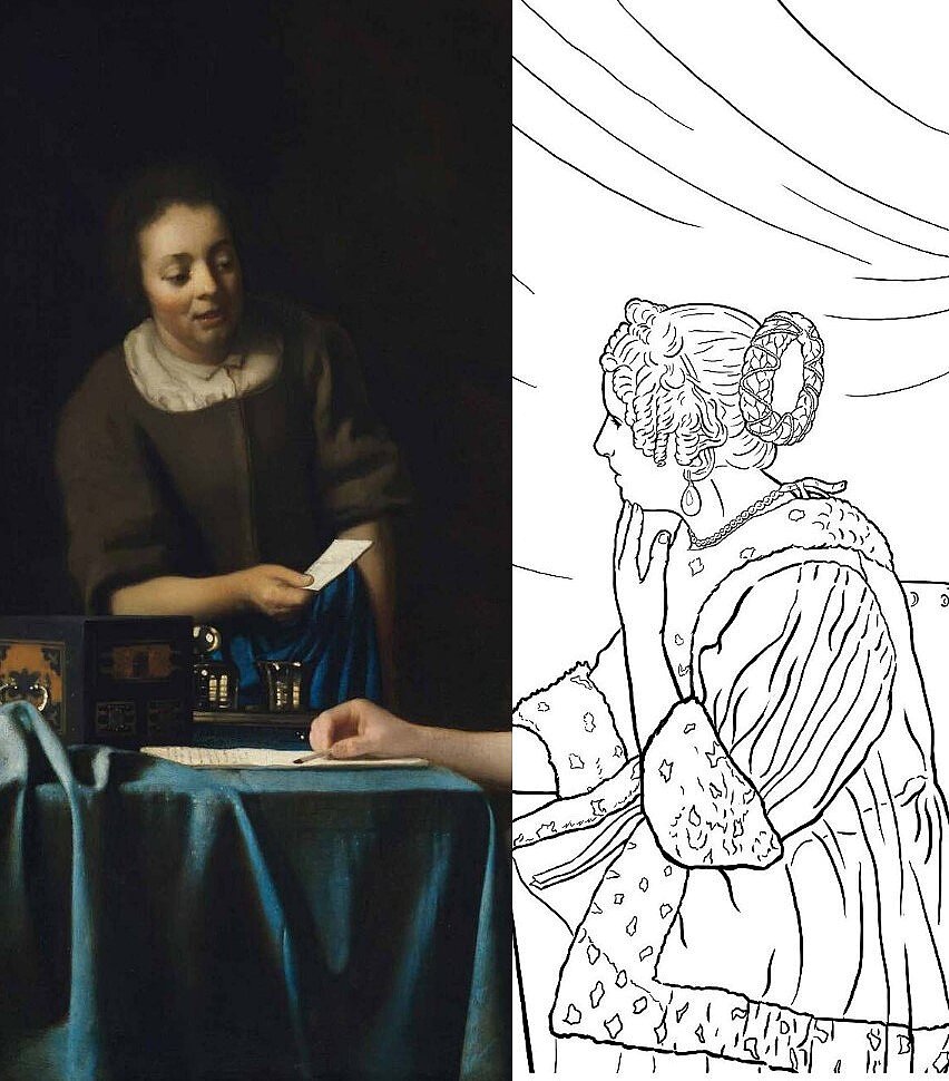 Ян Вермеер, «Госпожа и горничная», около 1666-1667, холст, масло, 90,2 x 78,7 см, Коллекция Фрика, Нью-Йорк