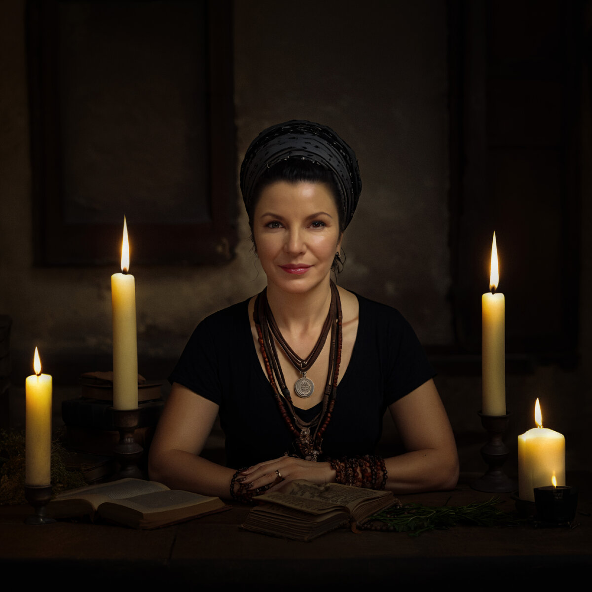 Иллюстрация создана с помощью нейросети и обработана в Photoshop специально для рассказа "Бабка-шептуха" ©Галина Терпицкая, 2024