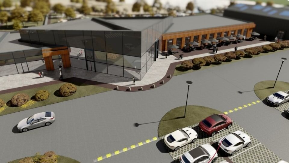    Проект торговой деревни на берегу Оби в Барнауле. Источник: компания "Адалин"