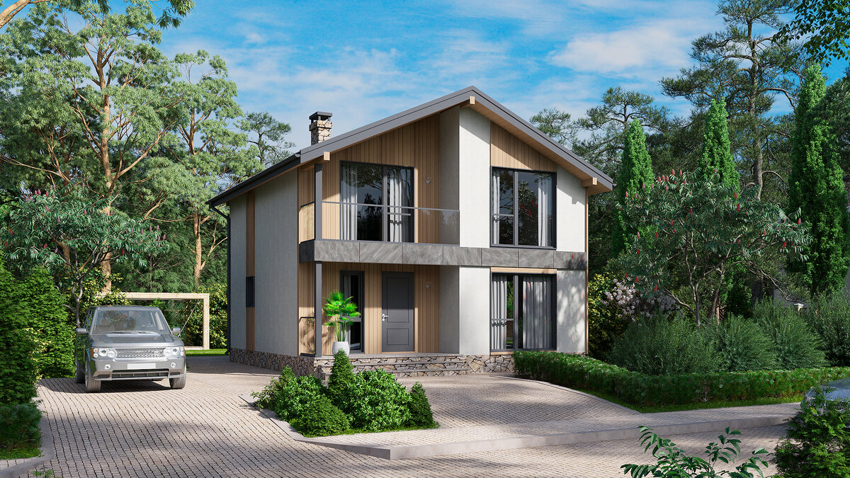 Проект двухэтажного дома «Зальцбург 125»