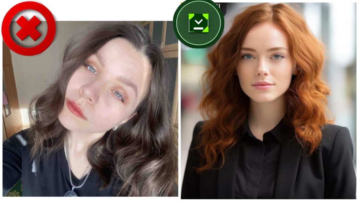 Как слева делать не нужно. Делай, как на фотографии справа.